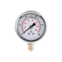 Манометр с глицерином Thermo Alliancе Forte 10 бар, 1/4"С, нижнее подключение TAF170G10B