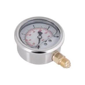 Манометр із гліцерином Thermo Alliancе Forte 10 бар, 1/4"З, нижнє підключення TAF170G10B №6