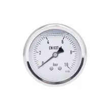 Манометр глицериновый Thermo Alliancе Forte d63 мм, 1/4" С задним подключением (латун.) 0-10 бар TAF171G10B
