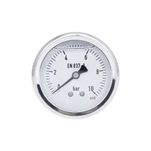 Манометр глицериновый Thermo Alliancе Forte d63 мм, 1/4" С задним подключением (латун.) 0-10 бар TAF171G10B №1