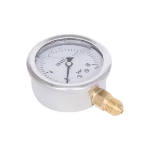 Манометр гліцериновий Thermo Alliance Forte d63 мм, 1/4"З із нижнім підключенням (латунь) 0-16 бар TAF170G16B №5