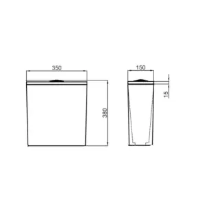 Бачок для унітаза Qtap Presto QT24221217AW2 White №3