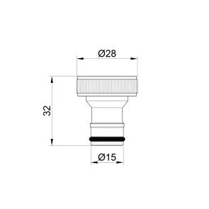 Штуцер с адаптером Thermo Alliance Standart 3/4"х1/2" ВР SD140W2015 №3