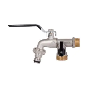 Кран поливочный Thermo Alliance Standart 1/2" ЗР 2 выхода SD141W15 №1