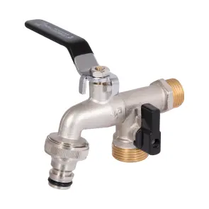 Кран поливочный Thermo Alliance Standart 1/2" ЗР 2 выхода SD141W15 №2