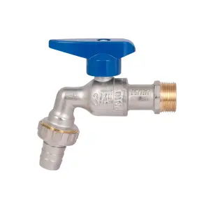 Кран шаровой для полива Icma 598 3/4"С (с антизамерзанием) ручка алюминиевая №3