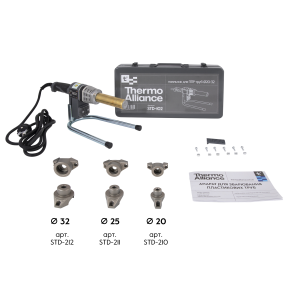 Паяльник для пластикових труб Thermo Alliance STD-102 Ø20-32 (автоматичний 700W) №6