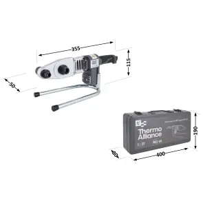 Паяльник для пластикових труб Thermo Alliance PRO-101 Ø20-32 (автоматичний з дісплеєм, 600W) №1