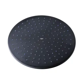 Воронка для верхнего душа Qtap Hlavova 230 мм округлая QTHLAVA228O1ZBB Black Matt №1