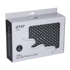 Лійка для верхнього душу Qtap Hlavova 300x200 мм прямокутна QTHLA107BLM45783 Black Matt №5