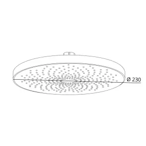 Лейка для верхнего душа Qtap Hlavova D 230 мм круглая QTHLA107CRM45787 Chrome/White №2