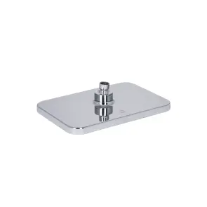 Лійка для верхнього душу Qtap Hlavova 260x180 мм прямокутна QTHLA107CRM45784 Chrome/Black №2