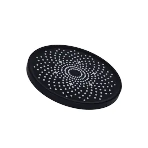 Лійка для верхнього душу Qtap Hlavova D 230 мм округла QTHLA107BLM45788 Black Matt №1