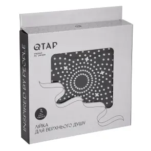 Лійка для верхнього душу Qtap Hlavova D 230 мм округла QTHLA107BLM45788 Black Matt №4