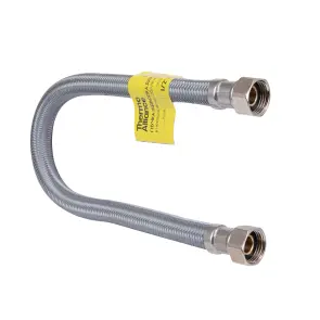 Шланг Forte для воды D10 60 см NYLON 1/2"x1/2" ВВ TAF383W60 Thermo Alliance №1