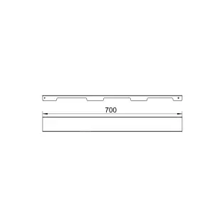 Решетка для линейного трапа SUS304 Grate FA700 (NKS) Qtap №3