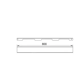 Решітка для лінійного трапу SUS304 Grate FA800 (NKS) Qtap №3