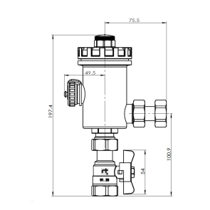 Фильтр с магнитом Thermo Alliance Standart 3/4" SF129W20 №2