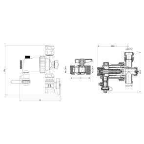Фильтр-дешламатор Thermo Alliance Forte 3/4", универсальный (магнитный шламоуловитель) TAF410G20 №2