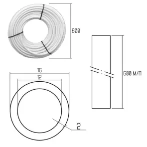 Труба GOLD-PEX Icma 16х2 мм, 600 м №P180 №3