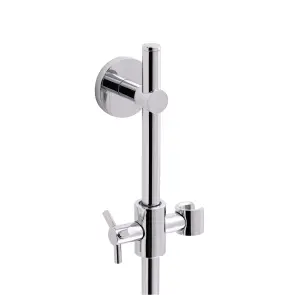 Стійка універсальна Qtap Sprha 700 мм округла з полицею QT003 Chrome №3