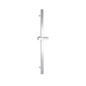 Душова стійка з тримачем універсальна Qtap Lepit 705 мм прямокутна QTLEP82103NC Chrome №1