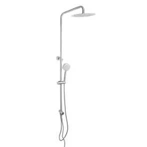 Душова стійка універсальна Lidz Aria 1120 на два споживача LDARI1120NKS46112 Nickel №1