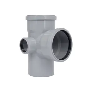 Хрестовина каналізаційна TA Sewage 110х110х110х50, 90° (ліва) №1