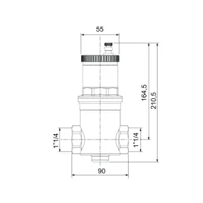 Повітровідвідник Icma автоматичний (дегазатор) 1 1/4" №740 №2