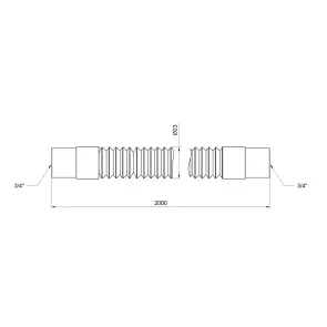 Шланг слив Thermo Alliance Standart для стиральной машины 200 см SD096W200 №3