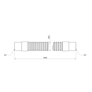 Шланг слив Thermo Alliance Standart для стиральной машины 500 см SD096W500 №3