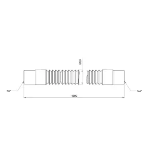 Шланг слив Thermo Alliance Standart для стиральной машины 450 см SD096W450 №3