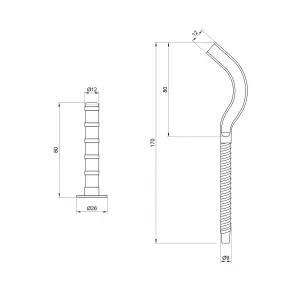 Кріплення Thermo Alliance Standart на алюмінієвий радіатор 9х170 мм SD109170R №2