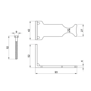 Кріплення радіаторне Thermo Alliance Standart бокове SD114 №2