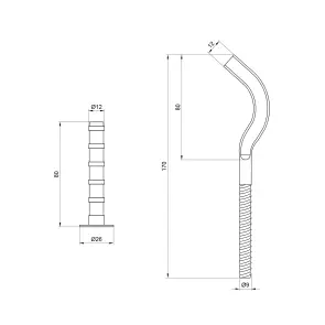 Кріплення Thermo Alliance Standart на алюмінієвий радіатор 9х170 мм SD112170 №4