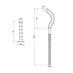 Крепление Thermo Alliance Standart на чугунный радиатор 10х230 мм SD113230 №5