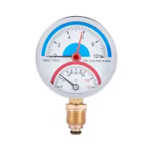 Термоманометр Thermo Alliance Standart 80 мм 1/2", нижнее подключение SD17210B