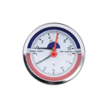 Термоманометр Thermo Alliance Standart 80 мм 1/2", заднее подключение SD17310B