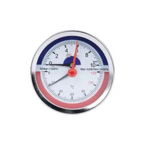 Термоманометр Thermo Alliance Standart 80 мм 1/2", заднее подключение SD17310B №1