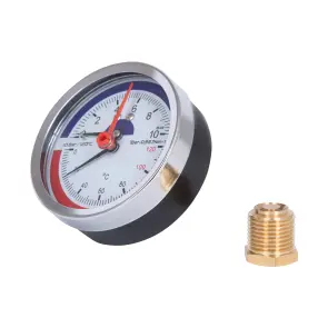 Термоманометр Thermo Alliance Standart 80 мм 1/2", заднее подключение SD17310B №9