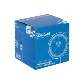 Термоманометр Thermo Alliance Standart 80 мм 1/2", заднее подключение SD17310B №10