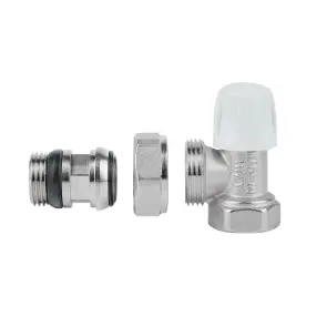 Кран радиаторный Icma 1/2" с антитечкой угловой без ручки №805+940 №4