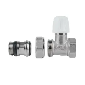 Кран радіаторний Icma 1/2" з антипротіканням прямий без ручки №815+940 №4