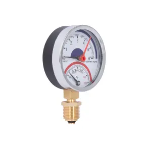 Термоманометр Thermo Alliance Standart 80 мм 1/2", нижнє підмикання SD1726B №13