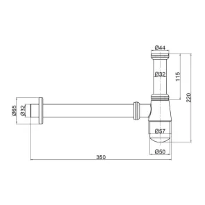 Сифон Lidz Tani 02 LDTAN02CRM32528 Chrome №4