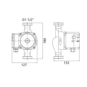 Насос циркуляційний GRS UPS 25/60/180 №2
