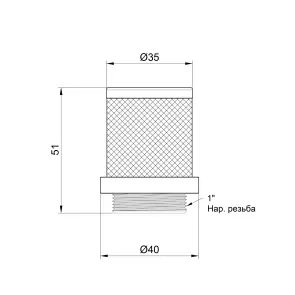 Сетка обратного клапана Thermo Alliance Standart 1" SD245W25 №3