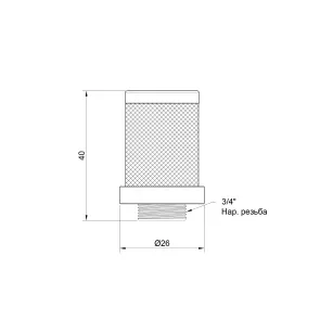 Сітка зворотного клапана Thermo Alliance Standart 3/4" SD245W20 №3