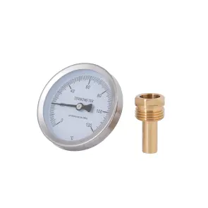 Термометр Thermo Alliance Standart 120°С 63 мм 1/2", заднє підключення SD17440MM №6