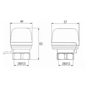 Сервопривод Icma 230V тип закритий №980 (NC) №2